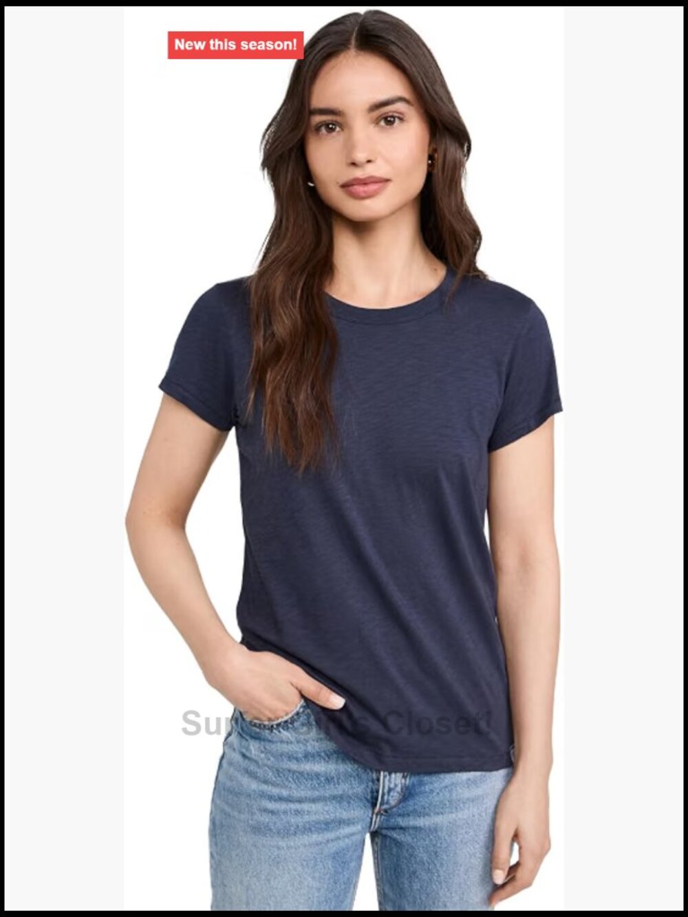 Classic Fit Crew Neck Short Sleeve Pullover T-Shirt Slubbed Cotton